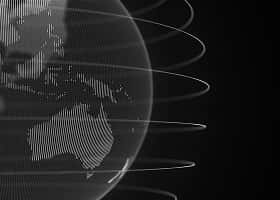 Digital globe representing global advertising markets